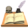 page daccueil banniere livre ouvert manuscrit
